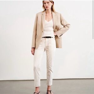 Nili Lotan Jenna Pants in eggshell/off-white. Size 2. Excellent condition.